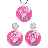 Barbie Stainless steel wood earrings necklace set