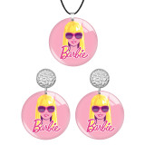 Barbie Stainless steel wood earrings necklace set