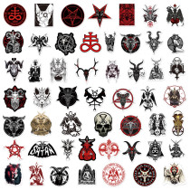 50 Devil Satan Graffiti Stickers Phone Case Flat Skateboard Motorcycle Helmet Terror Waterproof Stickers