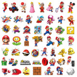 50 cartoon Mario graffiti stickers, luggage, water cup, insulated cup, storage box, helmet, waterproof sticker
