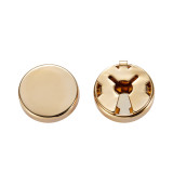 Metal cufflinks for men's clothing accessories Copper circular metal buttons