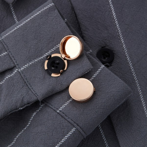 Metal cufflinks for men's clothing accessories Copper circular metal buttons