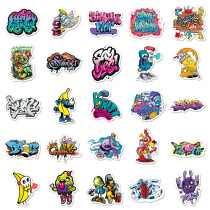 50 Street Graffiti Stickers Personalized Cool Art Stickers DIY Phone Case Skateboard Luggage Waterproof Sticker