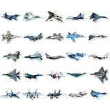 50 fighter jet graffiti stickers, personalized and cool military stickers, DIY phone case, luggage waterproof sticker
