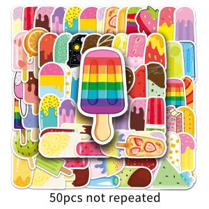 50 ice lollipop graffiti stickers, cartoon cute small fresh stickers, DIY phone case, luggage compartment stickers, waterproof stickers