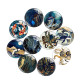 20MM animal glass snap button charms