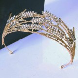 Alloy Crystal Crown Wedding Ball Party Bridal Crown