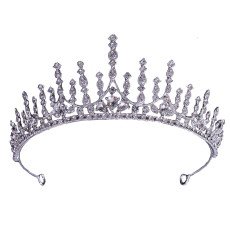 Alloy Crystal Crown Wedding Ball Party Bridal Crown