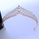Pearl Alloy Crystal Crown Wedding Ball Party Bridal Crown