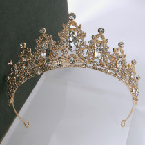 Alloy Crystal Crown Wedding Ball Party Bridal Crown