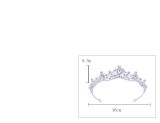 Alloy Crystal Crown Wedding Ball Party Bridal Crown