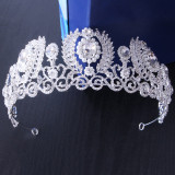 Pearl  Alloy Crystal Crown Wedding Ball Party Bridal Crown