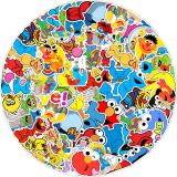 50 pieces of children's cartoon graffiti stickers, laptop phone computer water cup decoration waterproof stickers