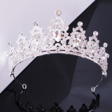 Alloy Crystal Crown Wedding Ball Party Bridal Crown