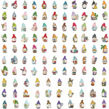 100 colorful dwarf graffiti stickers for mobile phones, computers, luggage, decoration, stickers, stationery, waterproof stickers