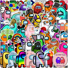 50 Among Us game graffiti stickers for cars, mobile phones, computers, water cups, waterproof stickers