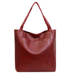 Oil wax leather handbag, commuting women's bag, shoulder bag