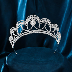 Alloy Crystal Crown Wedding Ball Party Bridal Crown