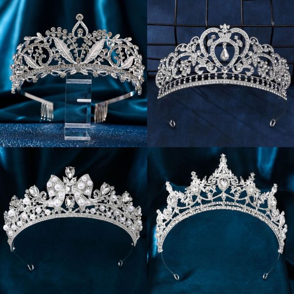 Alloy Crystal Crown Wedding Ball Party Bridal Crown