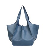 Large Bag Soft Leather Large Capacity One Shoulder Handheld Tote Bag