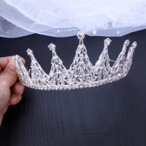 Alloy Crystal Crown Wedding Ball Party Bridal Crown