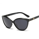 Sunglasses with leather inlay and polarized light protection against UV rays