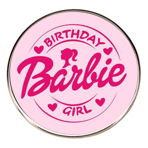 Barbie brooch metal alloy badge