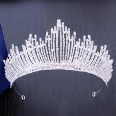 Alloy Crystal Crown Wedding Ball Party Bridal Crown