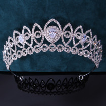 Alloy Crystal Crown Wedding Ball Party Bridal Crown