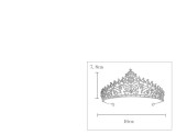 Alloy Crystal Crown Wedding Ball Party Bridal Crown