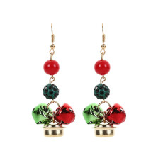 Christmas bell rhinestone earrings