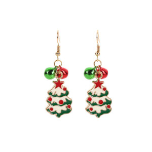 Christmas bell Christmas tree earrings