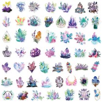 50 pieces of Bohemian crystal stickers for phone cases, skateboards, helmets, travel cases, laptops, waterproof stickers