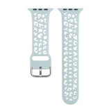 38/40/41mm Suitable for Apple Watch Strap iwatch Hollow Silicone Strap Apple Watch Leopard Pattern Strap (excluding dial)