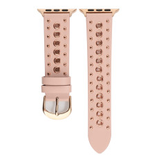 38/40/41mm Suitable for Apple watch strap, punk rivet strap, genuine leather strap  (excluding dial)