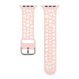 42/44/45MM Suitable for Apple Watch Strap iwatch Hollow Silicone Strap Apple Watch Leopard Pattern Strap (excluding dial)