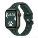 42/44/45MM Suitable for Apple Watch Cat Claw Silicone Watch Strap Hollow out Silicone Watch Strap  (excluding dial)
