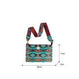 Sunflower Emerald Classic Pattern PU Triple Use Crossbody Bag fit 20MM Snaps button jewelry wholesale