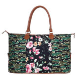 Canvas bag printed portable travel bag large bag fit 20MM Snaps button jewelry wholesale