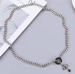 Stainless steel cross pendant Cuban necklace