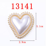 20MM love  rhinestone pearl snap button charms