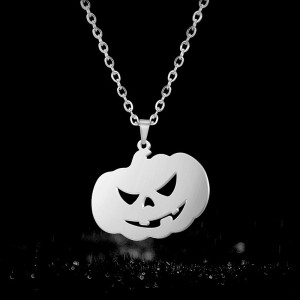 Stainless steel Halloween pumpkin pendant necklace Halloween gift