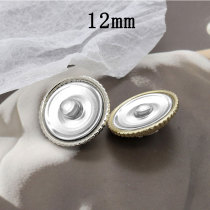 12MM  metal Pearl Rhinestones snap button charms