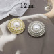 12MM  metal Pearl Rhinestones snap button charms