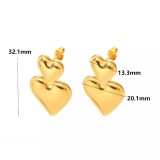 Stainless steel love  earrings