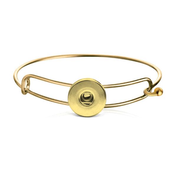 Metal  Gold bracelet  fit 20MM Snaps button jewelry wholesale