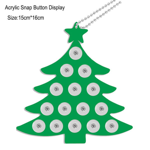 Acrylic Halloween Pumpkin Christmas Tree Love display for 18/20mm snaps chunks