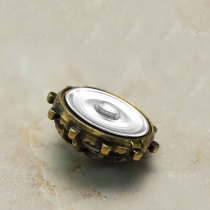 23MM Pearl  metal snap button charms