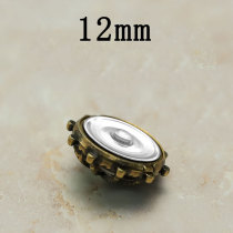 12MM Pearl  metal snap button charms