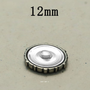 12MM Love Rose  metal snap button charms